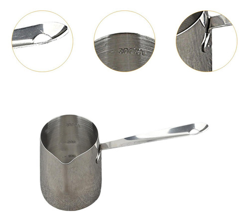 Cafetera De Acero Inoxidable Con De Vertido Preciso 350ml