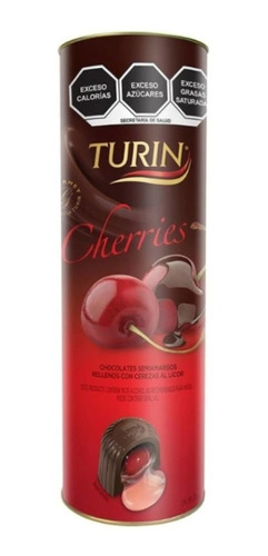 Turin Chocolate Semiamargo Rellenos De Cereza Al Licor 200 G