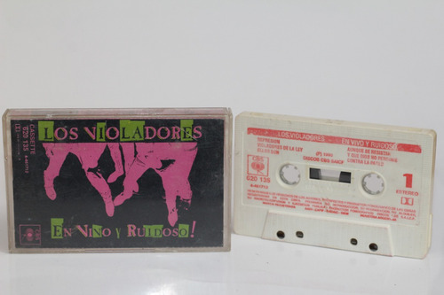 Cassette Los Violadores En Vivo Y Ruidoso 1990