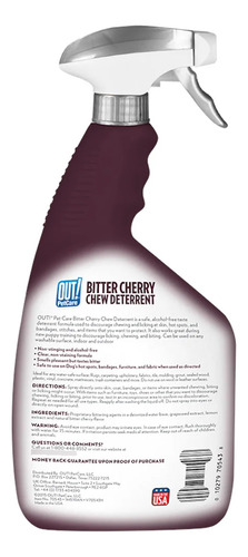 Out! Pet Care No Chew Spray 945 Ml Para Muebles