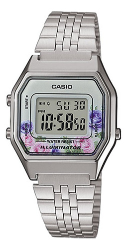 Reloj Casio Vintage La-680wa-4c Modelo Floreal Ag Ofiical