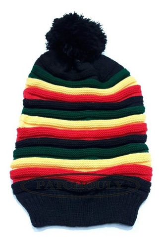 Imagen 6 de 9 de Gorro Tam Jamaiquino Reggae Rasta Para Dreadlocks Unisex Bob