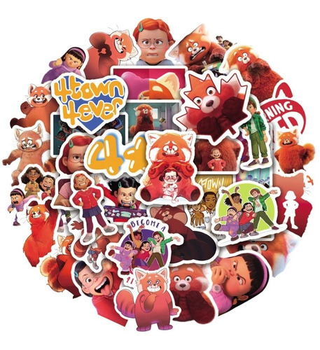 Imagen 1 de 2 de Set De 50 Stickers De Red Truning Disney