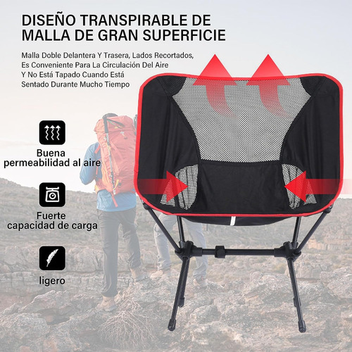 Plegable Camping Portatil Para Acampar Al Aire Libre Silla