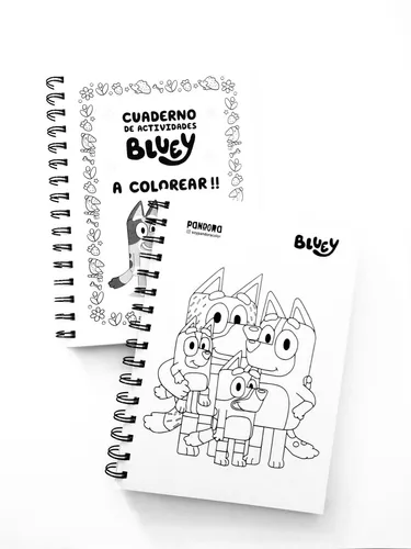 Cuaderno Bluey Bingo Para Pintar Y Colorear Dibujos Y Juegos