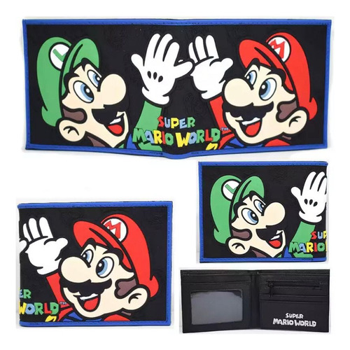 Billetera Super Mario Luigi Wallet Porta Documentos Nintendo