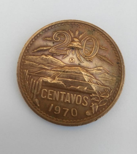20 Centavos 1970 Teotihuacán
