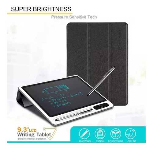 Tableta De Escritura Lcd De 10,1 Con Funda Protectora