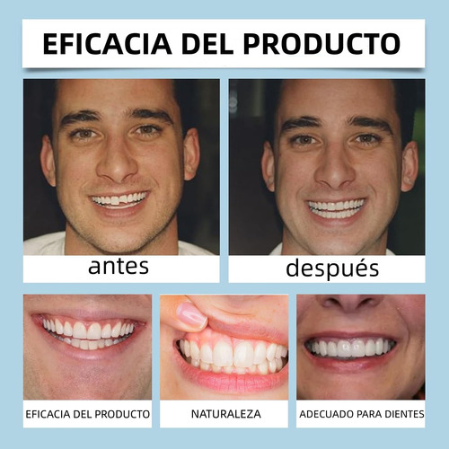 Juego De Adhesivas Prótesis Dentales De Silicona Brillante