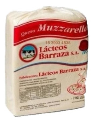 Muzzarella Barraza 10 Kg