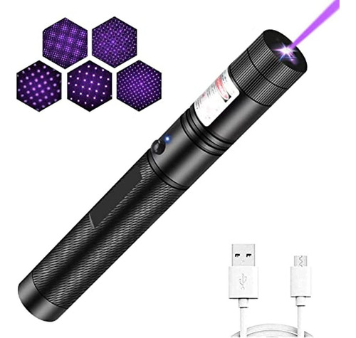 /#*/#*potente Ponteiro Laser Roxo De 5000mw Com Carregamento