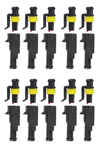 Conector Eléctrico Hembra Impermeable, Juego De 10 Unidades,