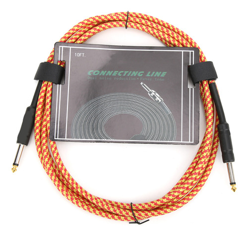 Cable Naranja Para Instrumento Musical Electrónico Y Guitarr