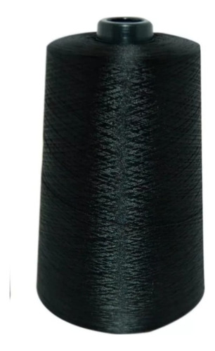 Hilo Overlock Cono Grande Polyester Negro X 5 Conos 400 G 