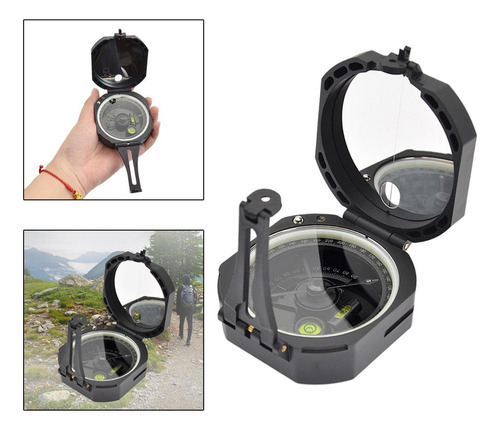 Brújula De Camping De Estilo Militar Con Bolsa De