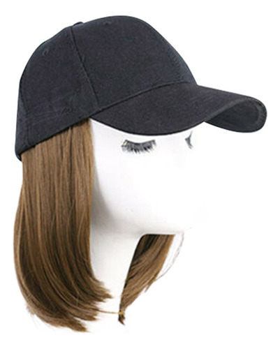 Gorra De Béisbol Con Pelucas Pixie Corte Bob Pelo Sintético