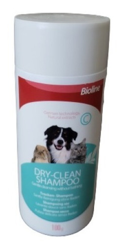 Shampoo Seco Bioline Para Mascotas 100 G