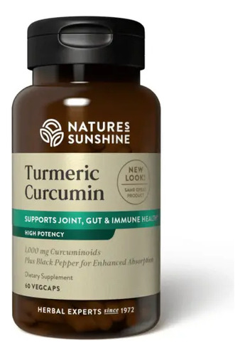 Nature's Sunshine Turmeric Curcumin 60vegcaps Sabor Neutro