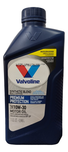 Aceite 10w30 Semi Sintético Valvoline 