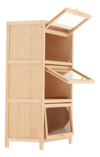 Estantería De Madera Para Casa De Muñecas 1/12,