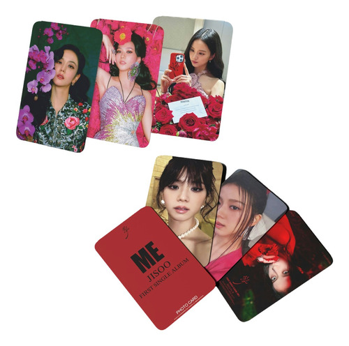 55 Tarjetas Fotográficas Blackpink - Jisoo Flower Lomo Cards