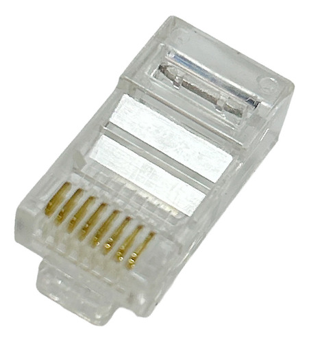 Pacote C/100 Conectores Rj45 Cat6 Macho Cabo Rede