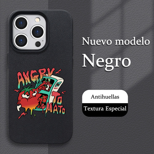 Accesorio Divertido Para Celular Funda De Silicona Diseño Negro Iphoe 14 Pro Max