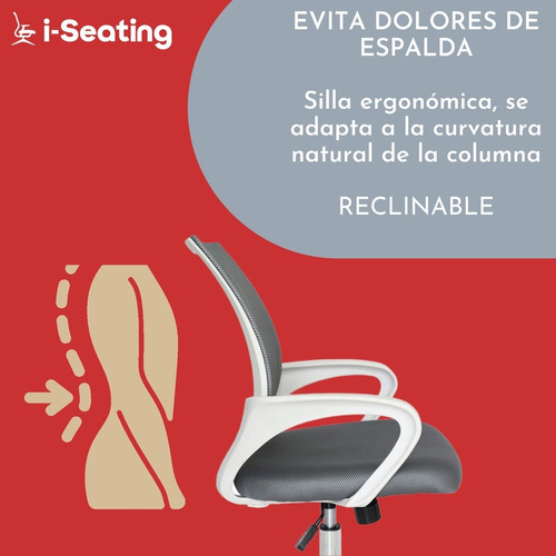 I Seating Silla De Escritorio Reclinable Ejecutiva Ergonomica Silla De Oficina Blanca Levanto