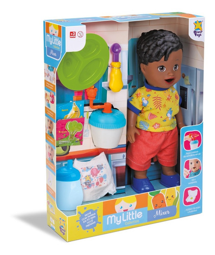 My Little-mixer- Faz Caquinha- Menino Negro - Divertoys