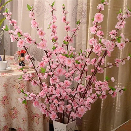 10 Ramas Artificiales De Flores De Cerezo, Ramo De Flores