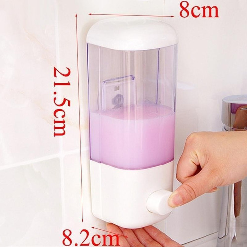 Imagen 4 de 6 de Dispensador De Jabon Lavaloza Alcohol Gel /onlineclub Color Blanco