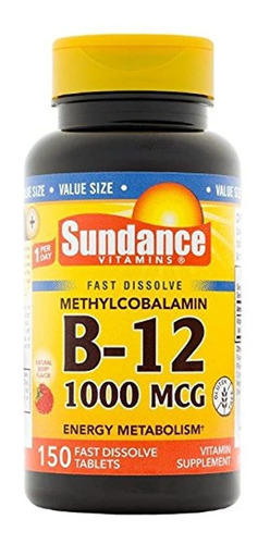 Sundance Methylcobalamin Vitamina B-12 1000 mcg Fast Disolve