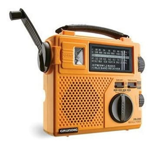 Radio Reloj Onda Corta Grundig Amarillo Fr200 Portatil | Mercado Libre