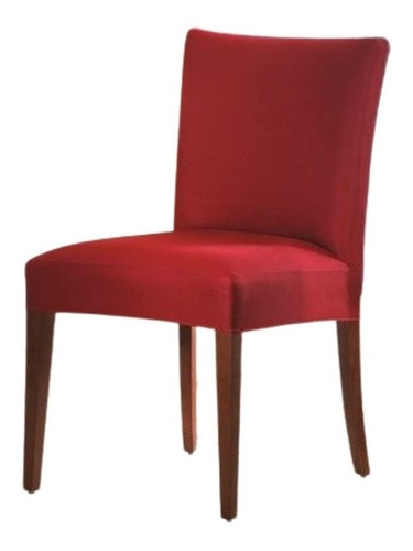 Capa Cadeira De Malha Lisa Vermelho Decoração Sala Jantar Desenho Do Tecido Liso