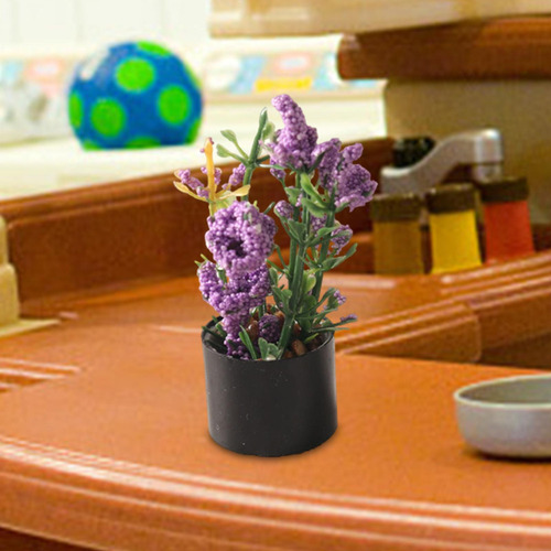 Aplicável A 1/12 Adorno De Bonsái De Flores En Miniatura