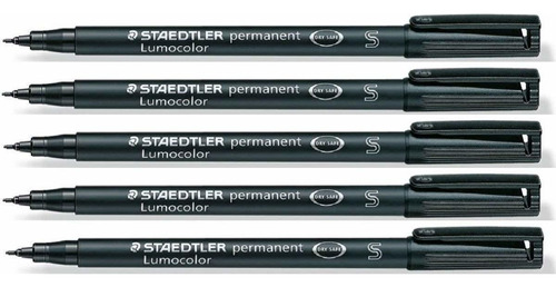 Marcadores  Staedtler Lumocolor Negro Superfino  Permane Mcd