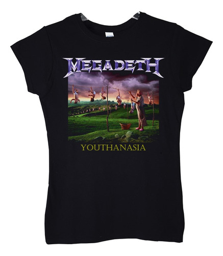 Polera Mujer Megadeth Youthanasia Metal Abominatron