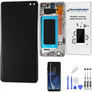 Ceramic White Frame For Samsung Galaxy S10 Plus Amoled Lcd