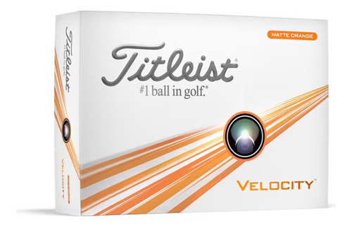 Pelota De Golf Titleist Velocity 2024 - Docena Color Naranja