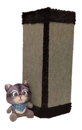 Brinquedo Gato Arranhador Protetor Canto Sofá Mdf Carpete