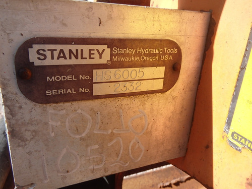 Compactador Para Retroexcavadora Stanley Hs6005 Folio 10520