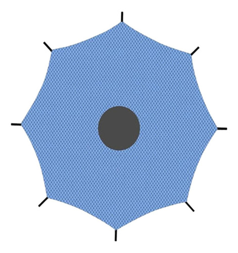 Lona De Sombra Para Trampolín, Protección Solar 10 Pies