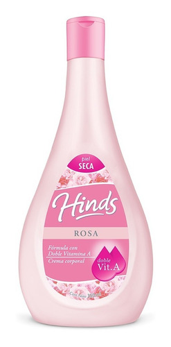 Hinds Rosa Plus Vitamina A Y Aloe Vera 350ml - Piel Seca