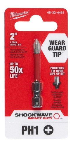 Puntas Inserto Shockwave Ph1 X 2 Milwaukee 48324461