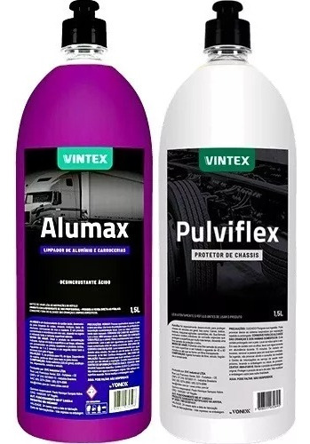 Protetor De Chassis Pulviflex + Limpa Alumínio Alumax Vintex