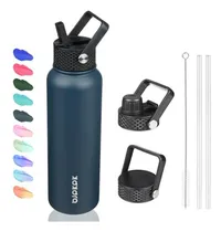 Comprar Botella De Agua Aislada Bjpkpk Con Tapa De Pajita, 40oz De A