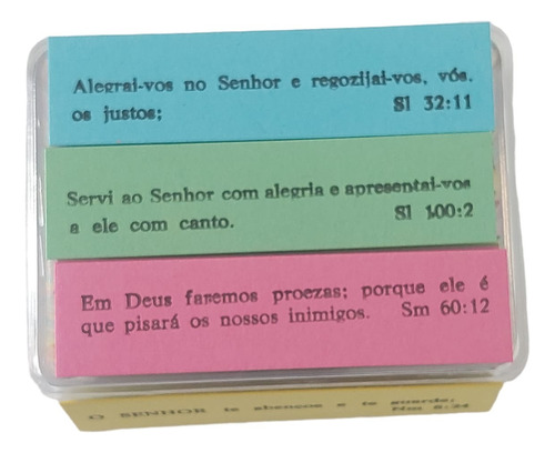 Caixinha De Promessas Com Versículos Bíblico - Acrílico