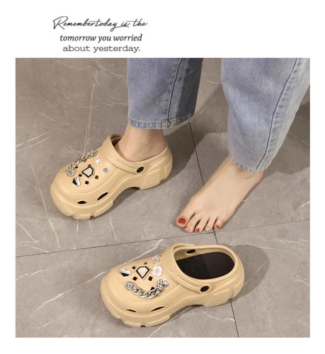 Zapatillas De Playa Con Plataforma, Zuecos, Sandalias, Moda