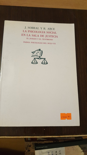 Psicologia Social En La Sala De Justicia Arce ($)