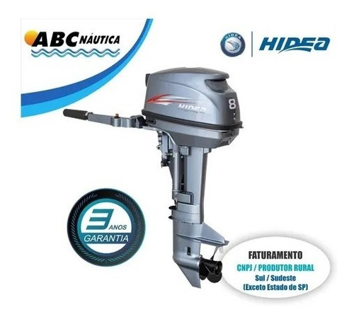 Imagem 11 de 16 de Motor Popa 8hp Hidea Rabeta Longa Leia Anúncio